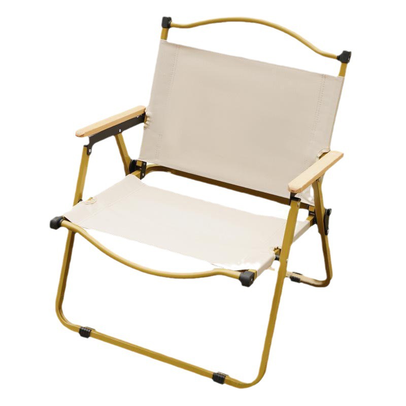 洋公子克米特椅子户外折叠椅钓鱼沙滩休闲椅野餐露营椅超轻便携凳白底实物图