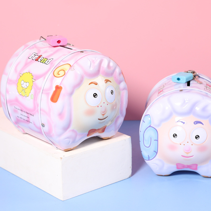 存钱罐摆件/储蓄罐儿童卡通/小猪存钱罐/树脂存钱罐/库存细节图