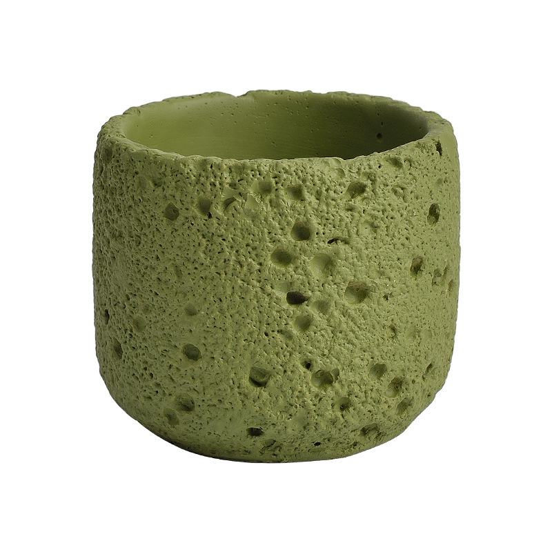 diy cross-border cement space texture scented candle cup, empty candle cup, diffuser stone, flameless scented container decoration Item Picture