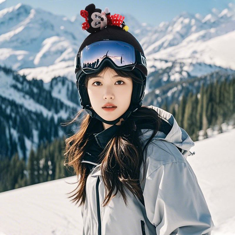 【BERTON OUTDOOOR】 Cute Cartoon helmet Cap Cover - Exclusive personalized decorative cap cover for skiing/cycling, specially designed for helmets, safe and snugly without shaking details Picture