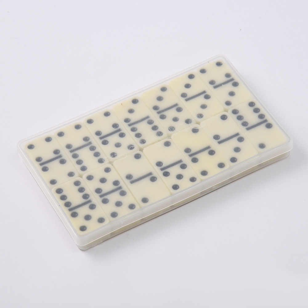 Cross-border Dominoes 28 sets of double six boxes, ivory Dominoes card board games, children's toys Specification image