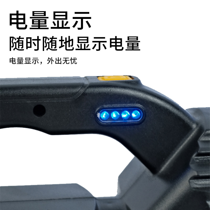 太阳能手提灯W5192充电超亮户外照明家用便携探照灯巡逻矿灯细节图