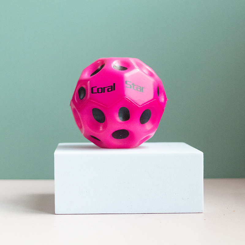 Genuine best-selling elastic balls, Kneading Fun stress-relieving toys, solid foam balls, high-elasticity multi-hole balls, pu colorful stress-relieving balls Specification image