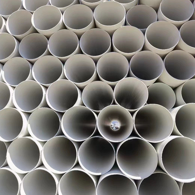 Manufacturer's supply of PVC drainage pipes, household sewage pipes, white U-PVC downspout, rainwater drainage pipes and sewer pipes details Picture