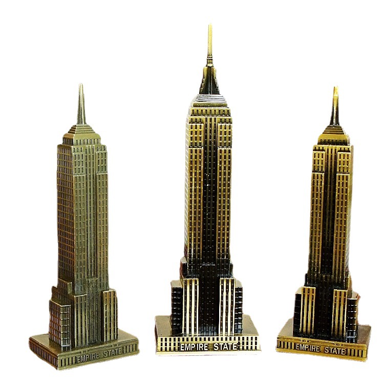 The 2019 new model of the Empire State Building in the United States, with exquisite electroplating workmanship, is a tourist souvenir of the Empire State Building Item Picture