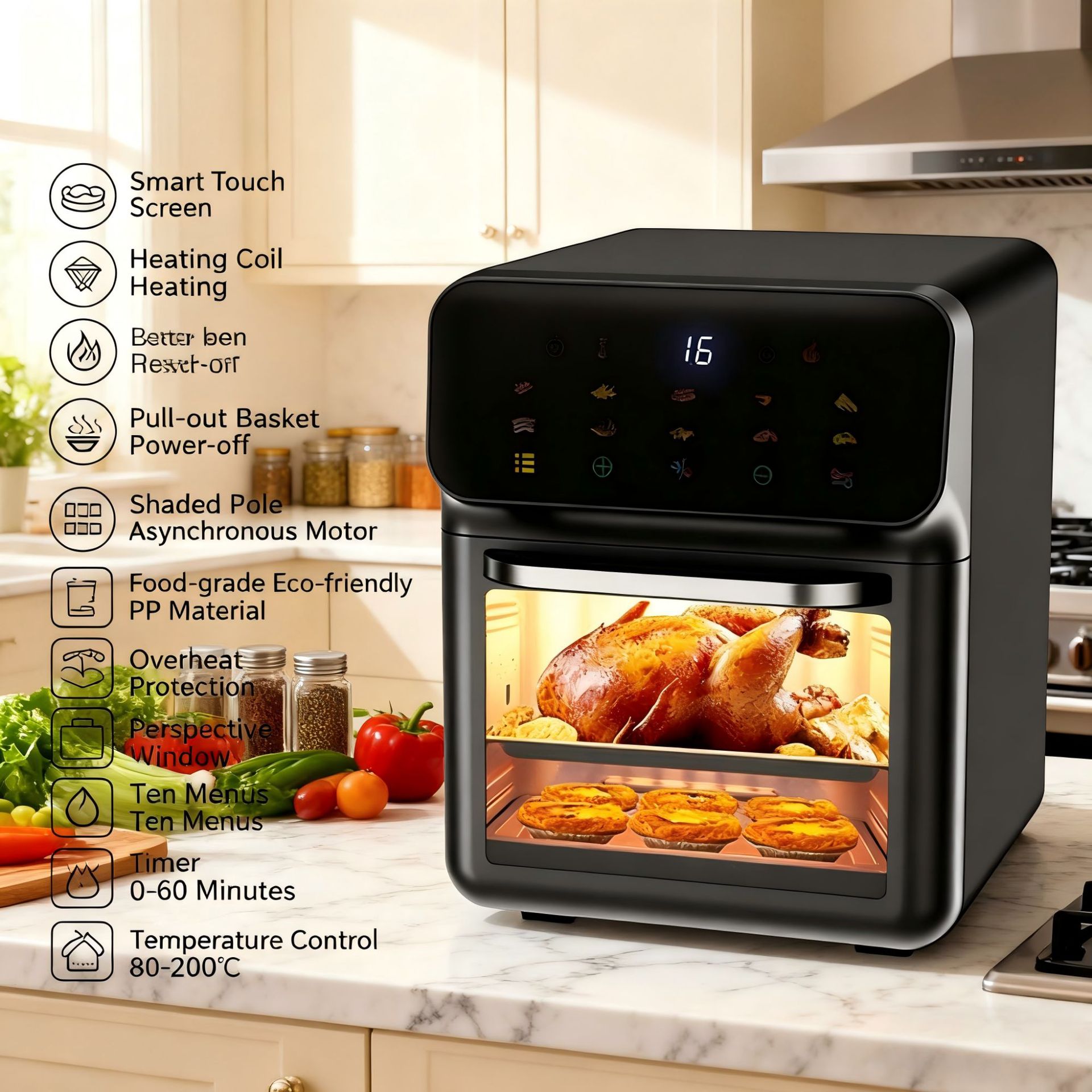 氣炸鍋/油炸锅/空气炸锅/airfryer/薯片油炸机产品图