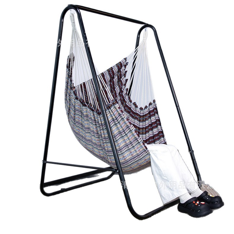 Outdoor thickened hammock, student swing, essential for dormitories, comfortable for home use, lazy college student dormitory hanging chair Item Picture