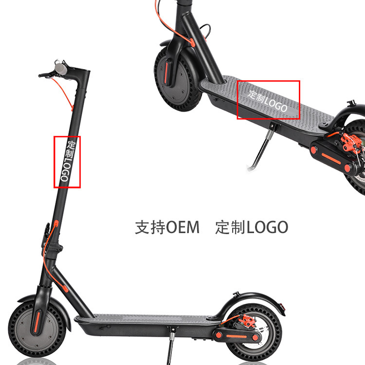 可折叠电动滑板车小型M365米你8.5寸成人UL2272代步车踏板带减震细节图