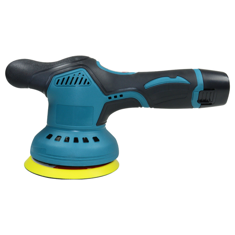 Special speed-regulating beauty electric waxing machine for car polishing machines, flat wireless handheld eccentric lithium battery polishing machine Item Picture