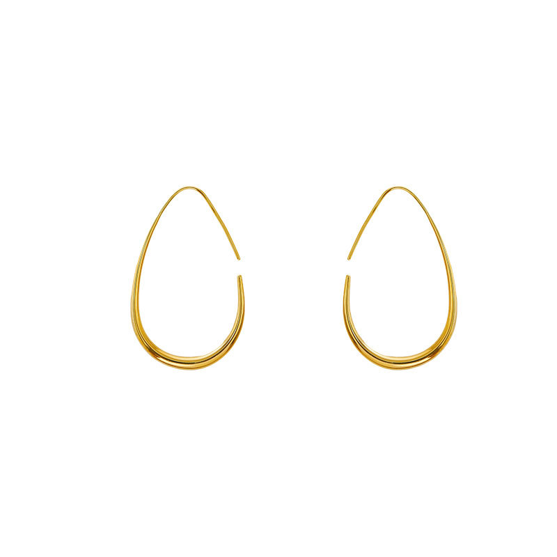 Hyacinth metal teardrop ear hook earrings for Women 2025 New bestseller, high-end, light luxury, niche ear studs, unique and beautiful earrings Item Picture