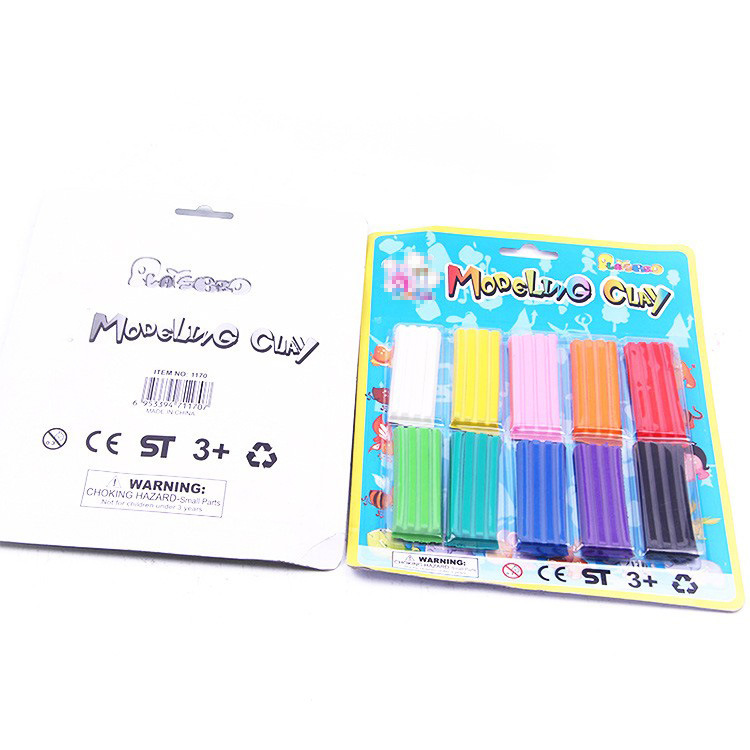 The original manufacturer of plasticine, 10-color rectangular color cards, rubber clay for kindergartens, DIY children's toys, clay for early education Application Scenario