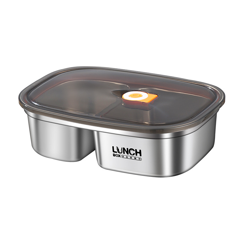 304 stainless steel lunch box, microwave heating, office worker with rice, sealed leak-proof, refrigerator storage, lunch box, bento box Item Picture