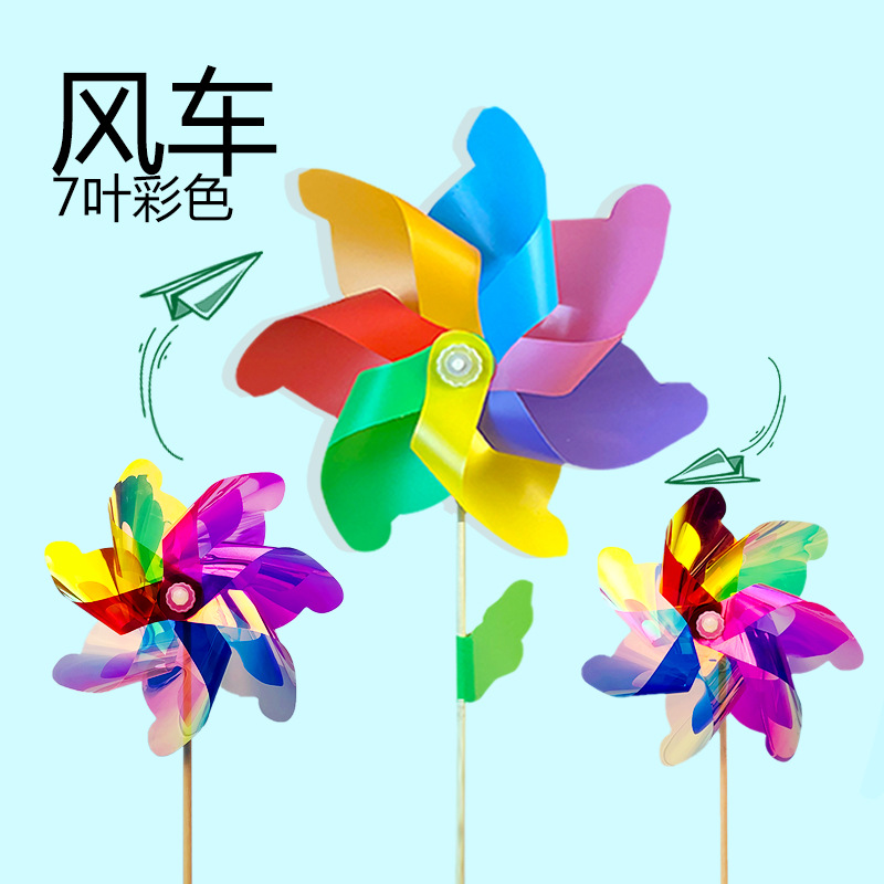 Poste de madera plantado girasol dazzle color molinos de viento al aire libre grandes molinos de viento juguetes para niños puestos de tierra pequeños molinos de viento al por mayor details Picture