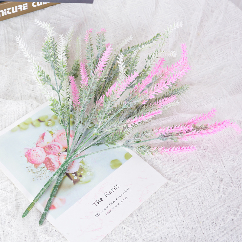 仿真花DIY发饰配件/假花/5朵塑膠花/仿真花/假花批发细节图