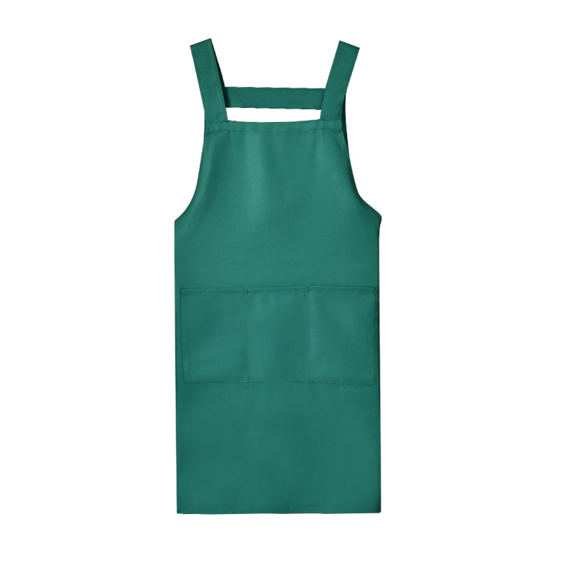 New apron kitchen waterproof and oil-proof adult men's and women's work clothes custom logo printed advertisement, summer breathable Item Picture