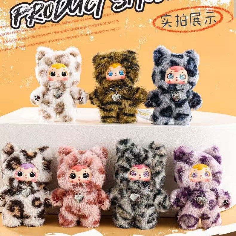 Three Little MAO Miao Miao's cool Moments: Plush Blind Box, Cute and Trendy Pendant, Plush figurine gift details Picture