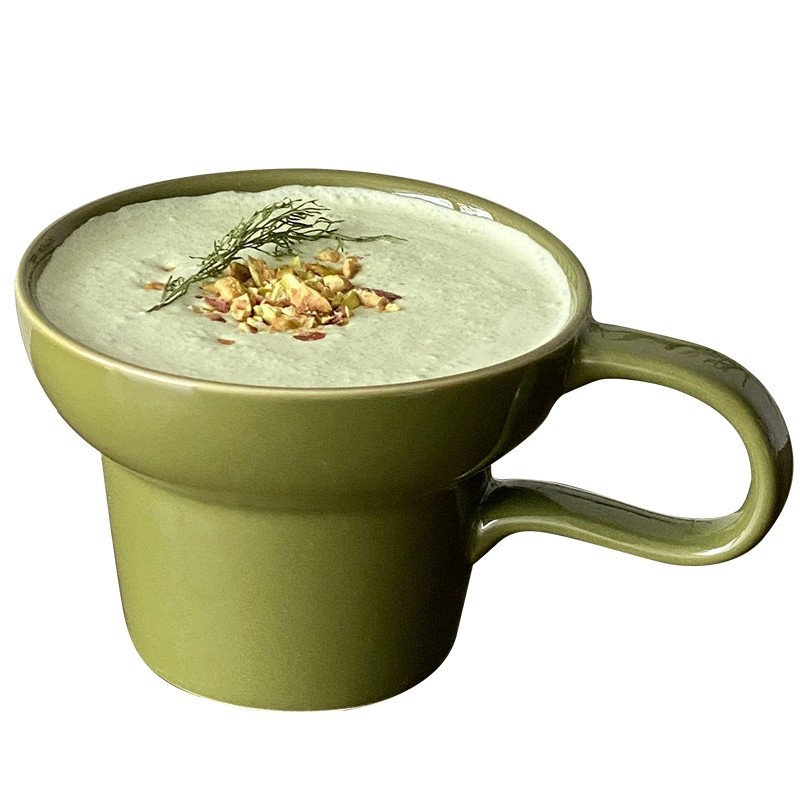 中古陶瓷马克杯家用带把拿铁咖啡杯ins风喝水杯子创意瓷杯牛奶杯白底实物图