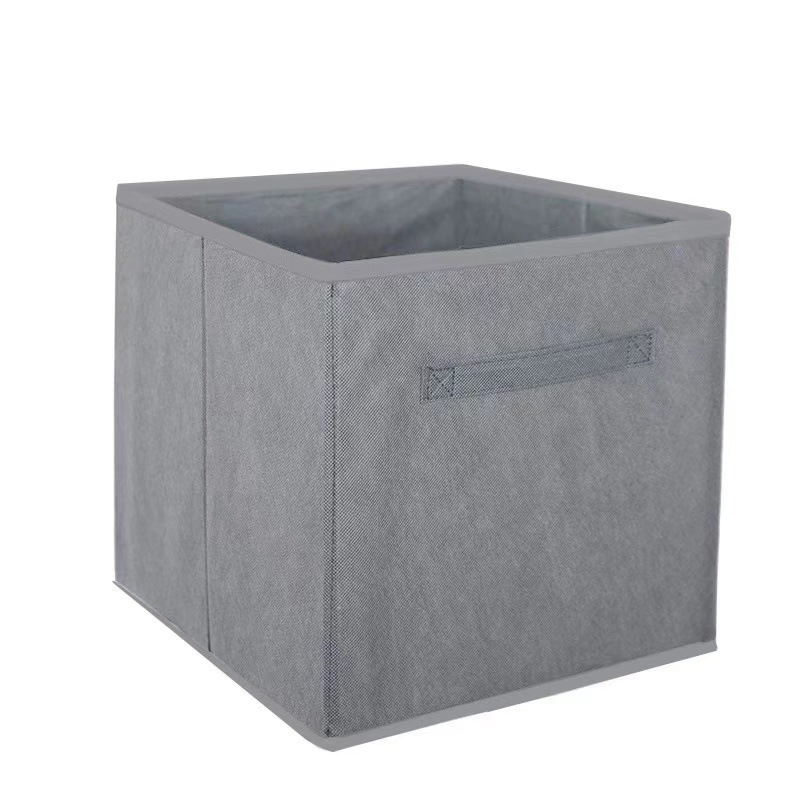 Uncovered Hand-Held Fabric Clothing Organization Dust-Proof Storage Box, Storage Basket, Folding Storage Box For Underwear, Pants And Socks Item Picture