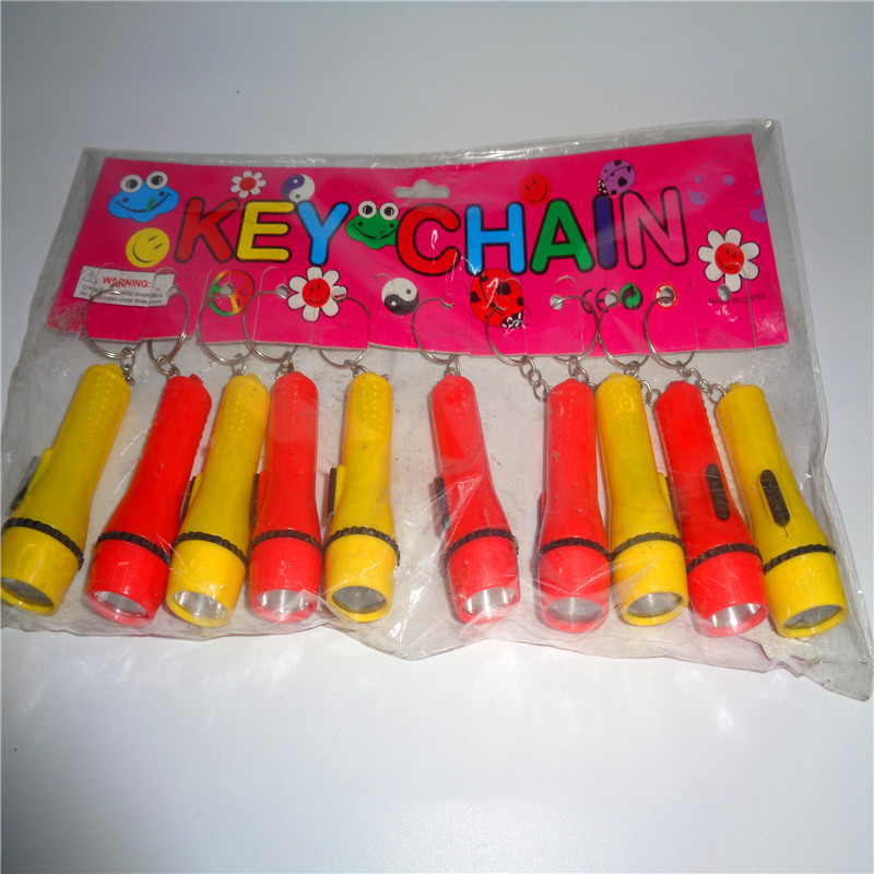 Gift: Glowing mini 668 flashlight, children's plastic toy, keychain, LED night light, factory direct sales
