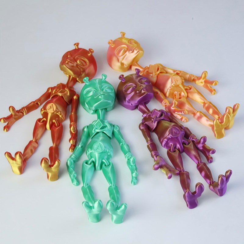 3D printed alien cross-border new alien figurine with movable joints, Halloween creative toy figurine Specification image