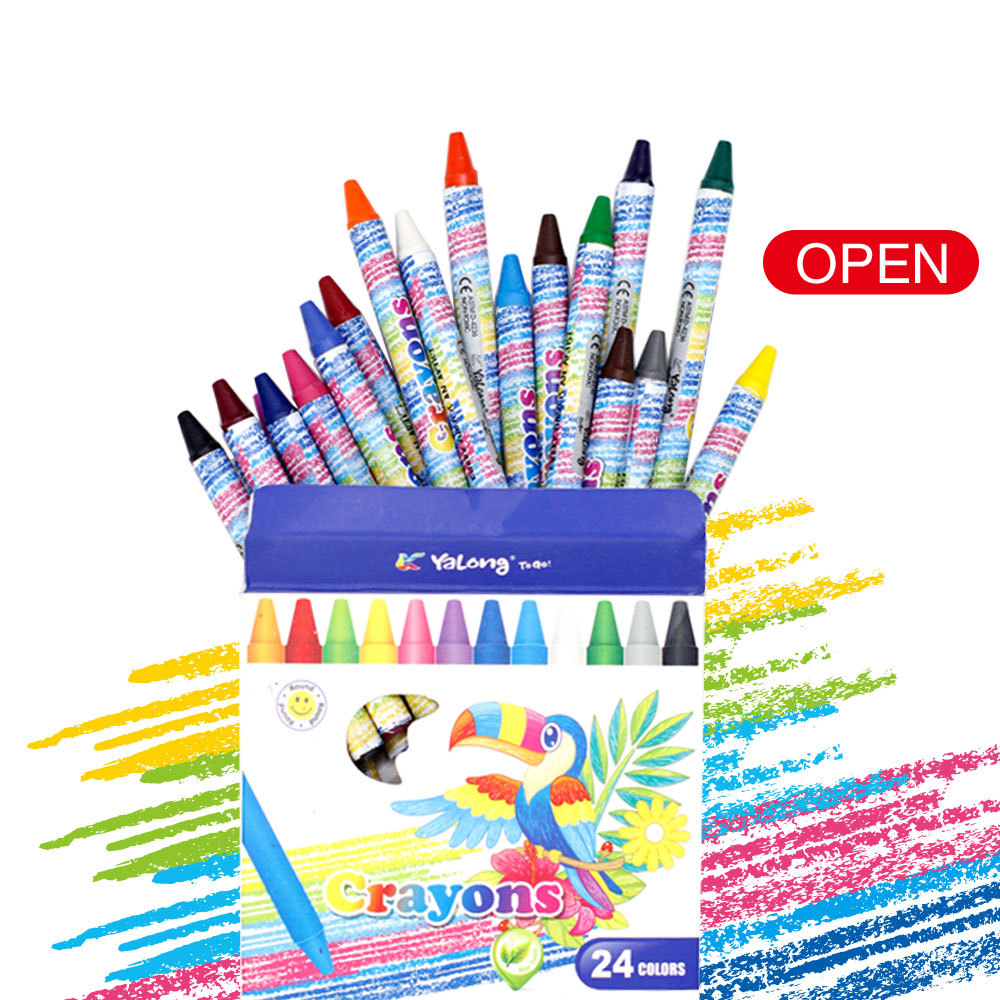 Yalong Cross-border Wholesale Hardcover art sets, crayon multi-color sets, children's stationery products