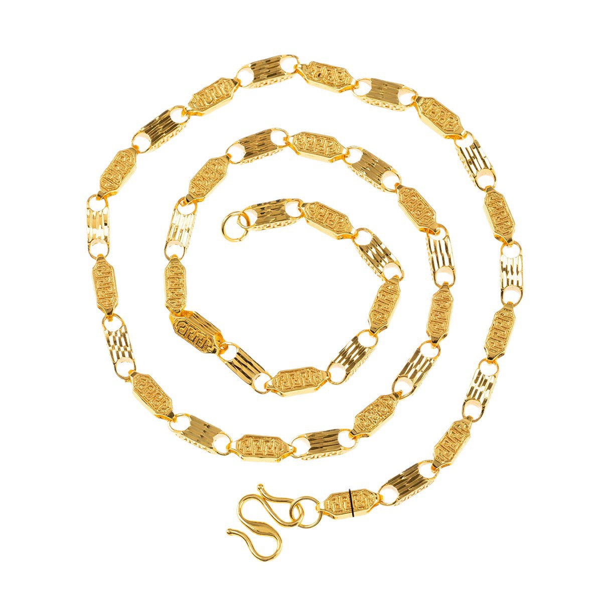 项链/珍珠/天然石项链/珍珠链条女款拼接气质/珍珠项链白底实物图