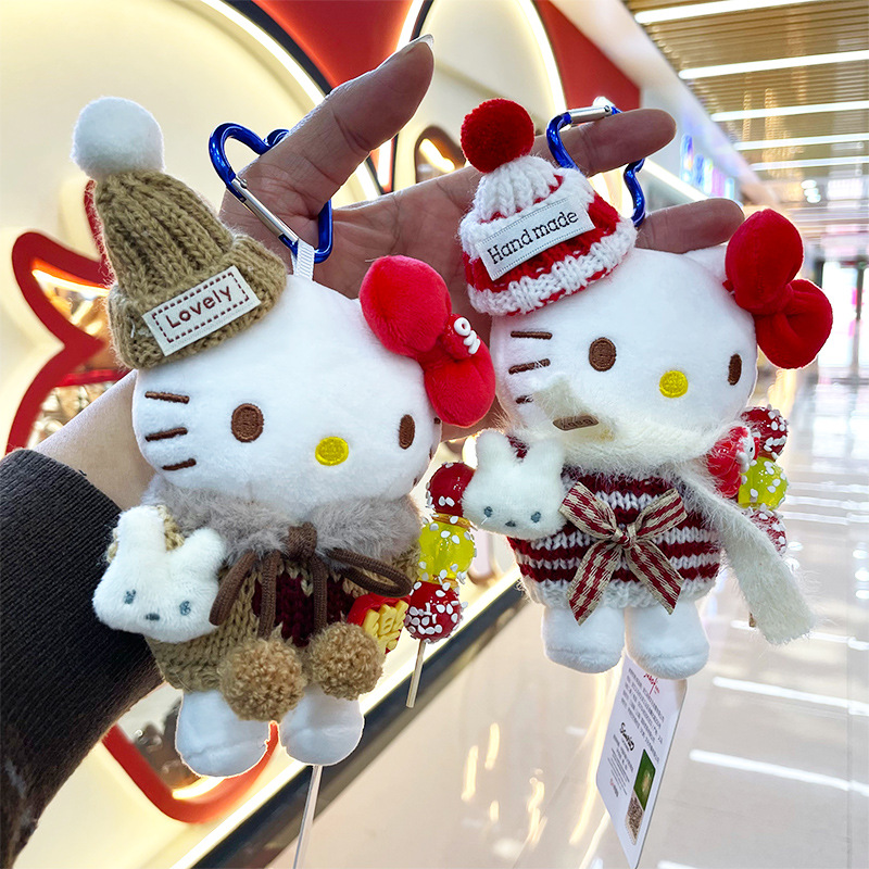 【 Genuine 】 New Year hellokitty Bag Pendant, Cute girl pendant, kt plush doll