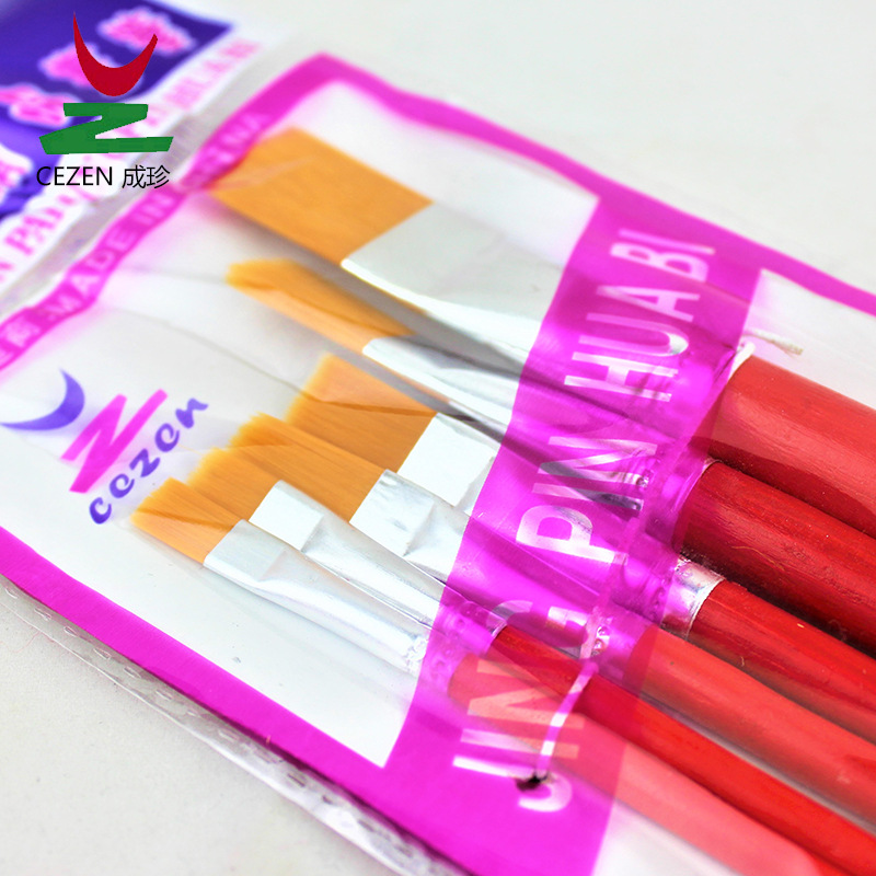 Venta directa de fábrica acrílico óleo set arte gouache acuarela pigmento pluma de composición hilo de nylon pincel pincel details Picture