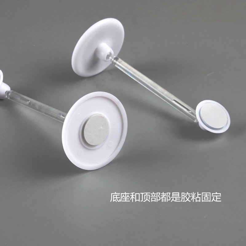 The desktop is pasted with a double-headed transparent rod label and price tag. The Angle of the clip can be adjusted. It is a vertical clip for fruit store explosion stickers Specification image