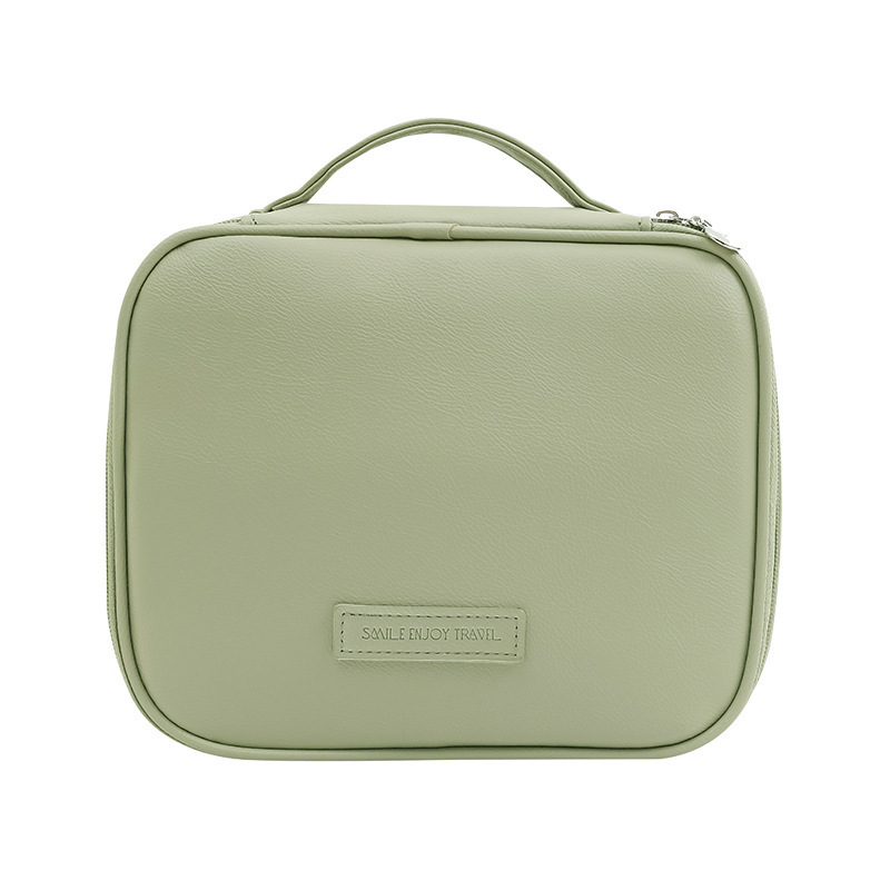 New light luxury makeup bag, portable large-capacity travel toiletry bag, multi-compartment hand-held cosmetics and makeup bag Item Picture