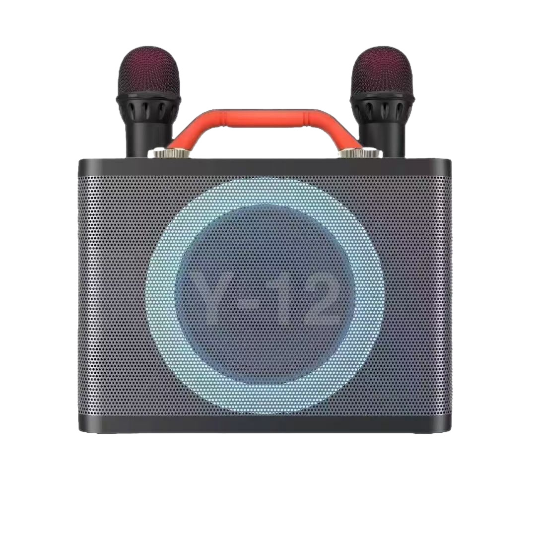 Hot-selling Y-12 color light wireless dual-microphone microphone Bluetooth home karaoke all-in-one speaker portable wireless Bluetooth Item Picture