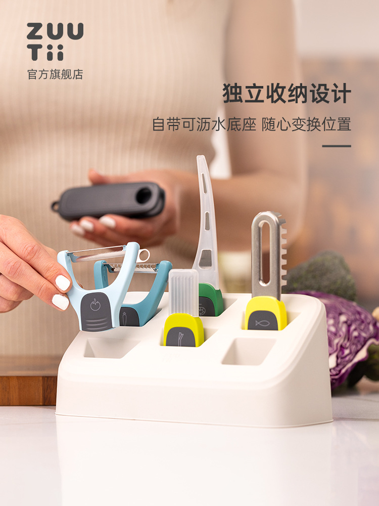 Stainless steel peeler, peeling and planing knife, fruit and vegetable peeling knife, LOGO printed gift, potato and apple peeler, fruit knife Application Scenario