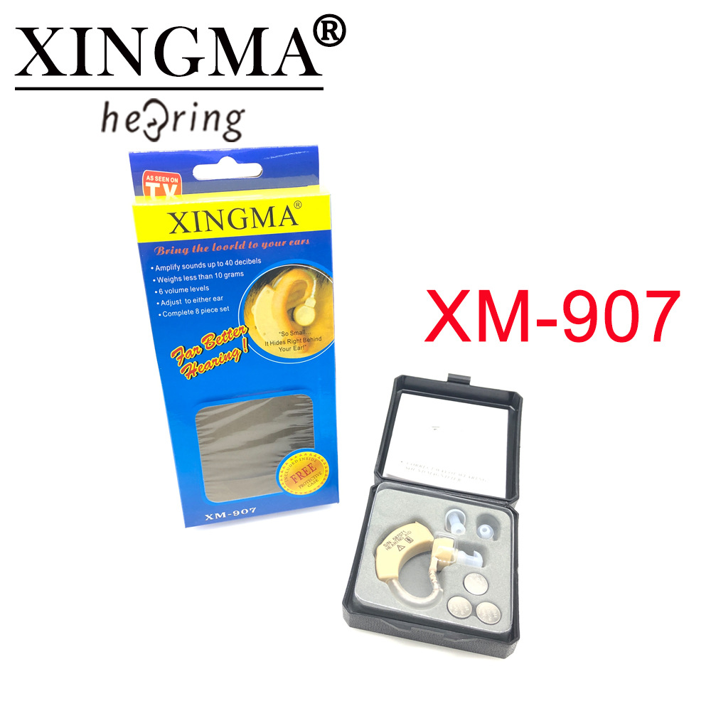 Cross-border exclusive XM-907 hearing aid battery amplifier, elderly voice amplifier, small box hearing aid details Picture