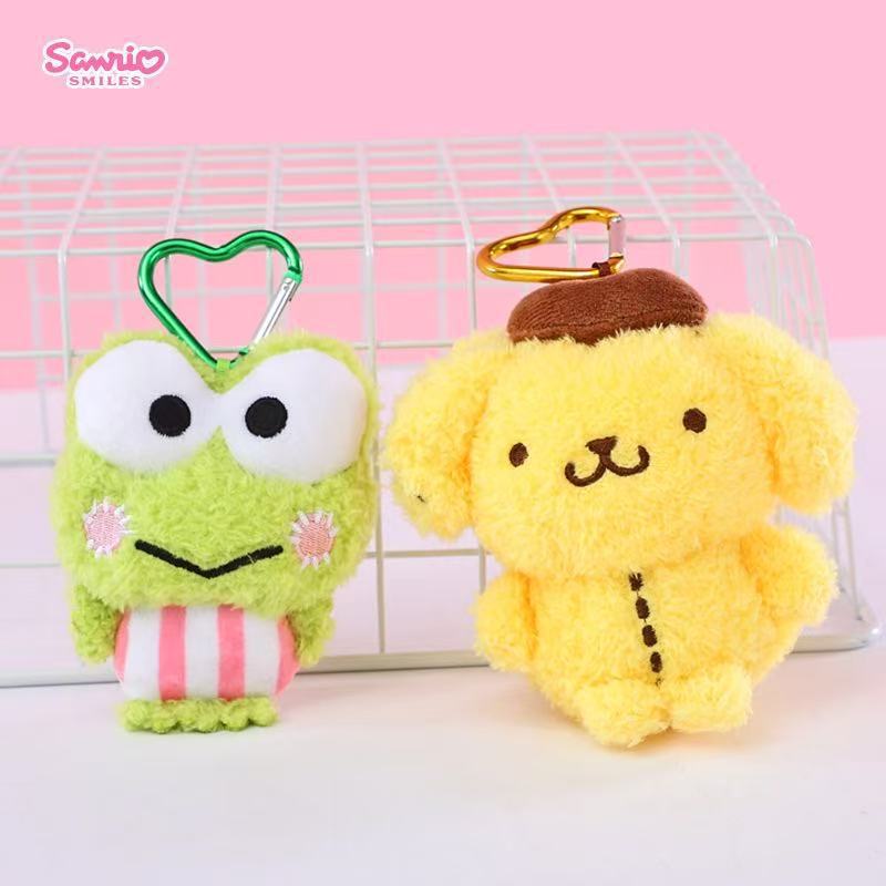 Genuine Sanrio Kuromi plush toy, Melody doll, Cinnamon Dog doll, keychain, pendant, bag Application Scenario