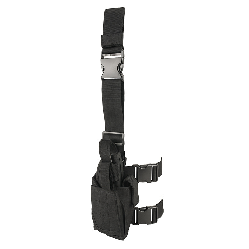 逸途 cs隐藏腰间军迷彩绑腿挂枪腿包龙卷风户外运动快拔战术枪套