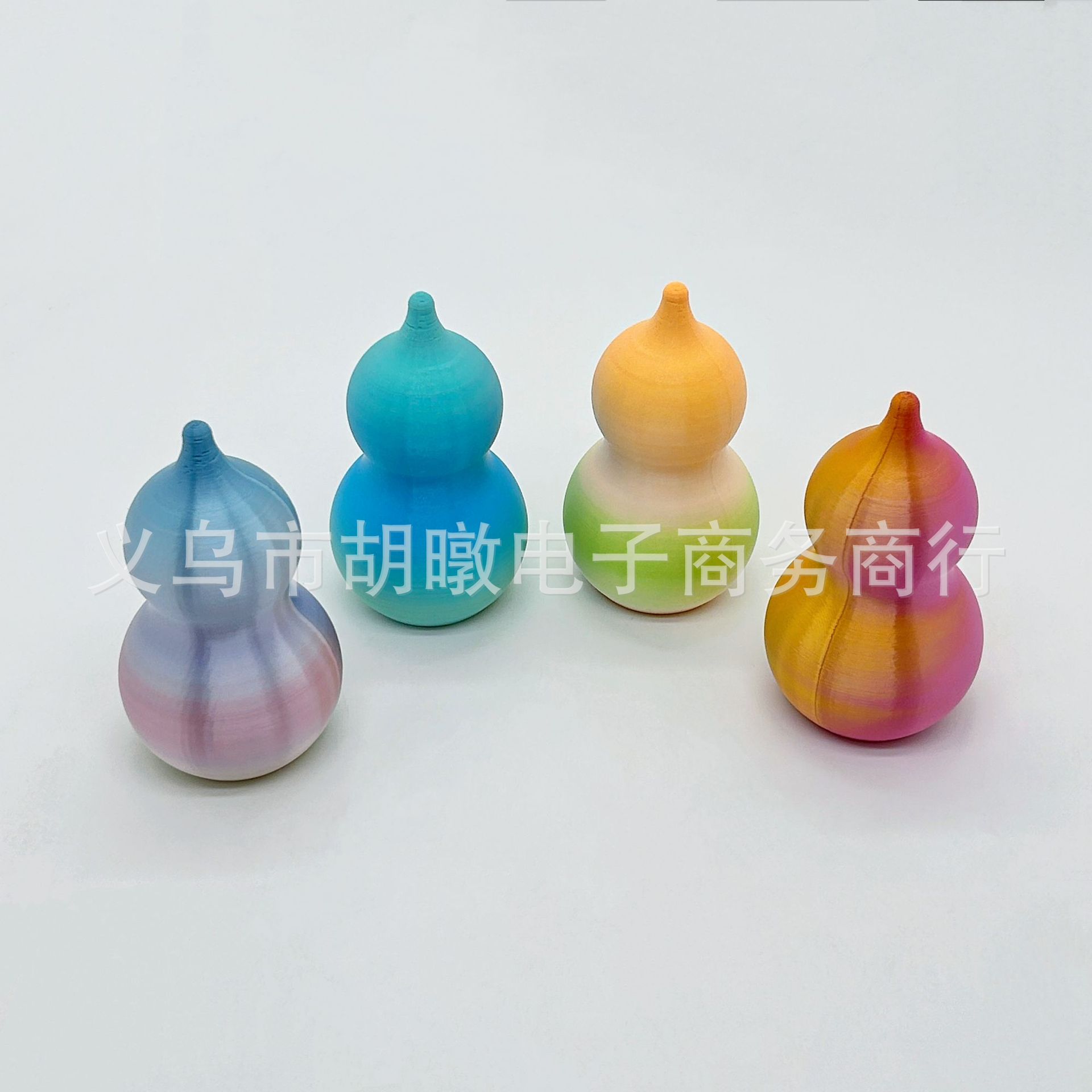 Wholesale 3d printed colorful gourd spinning fun Stress-relieving creative toys for children, stretching and rotating toys details Picture