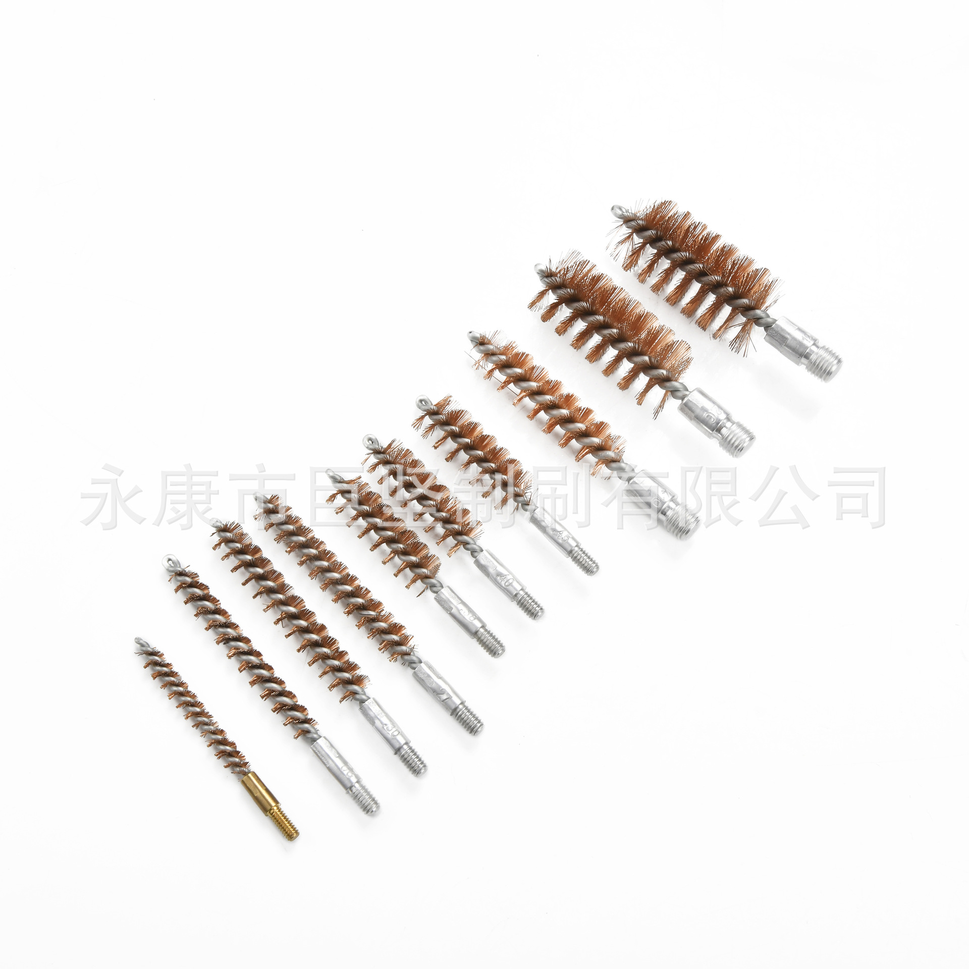 Cross-border 28-piece aluminum box gun brush toolbox, gun barrel brush cleaning tool set, copper wire cotton thread gun barrel brush Specification drawing