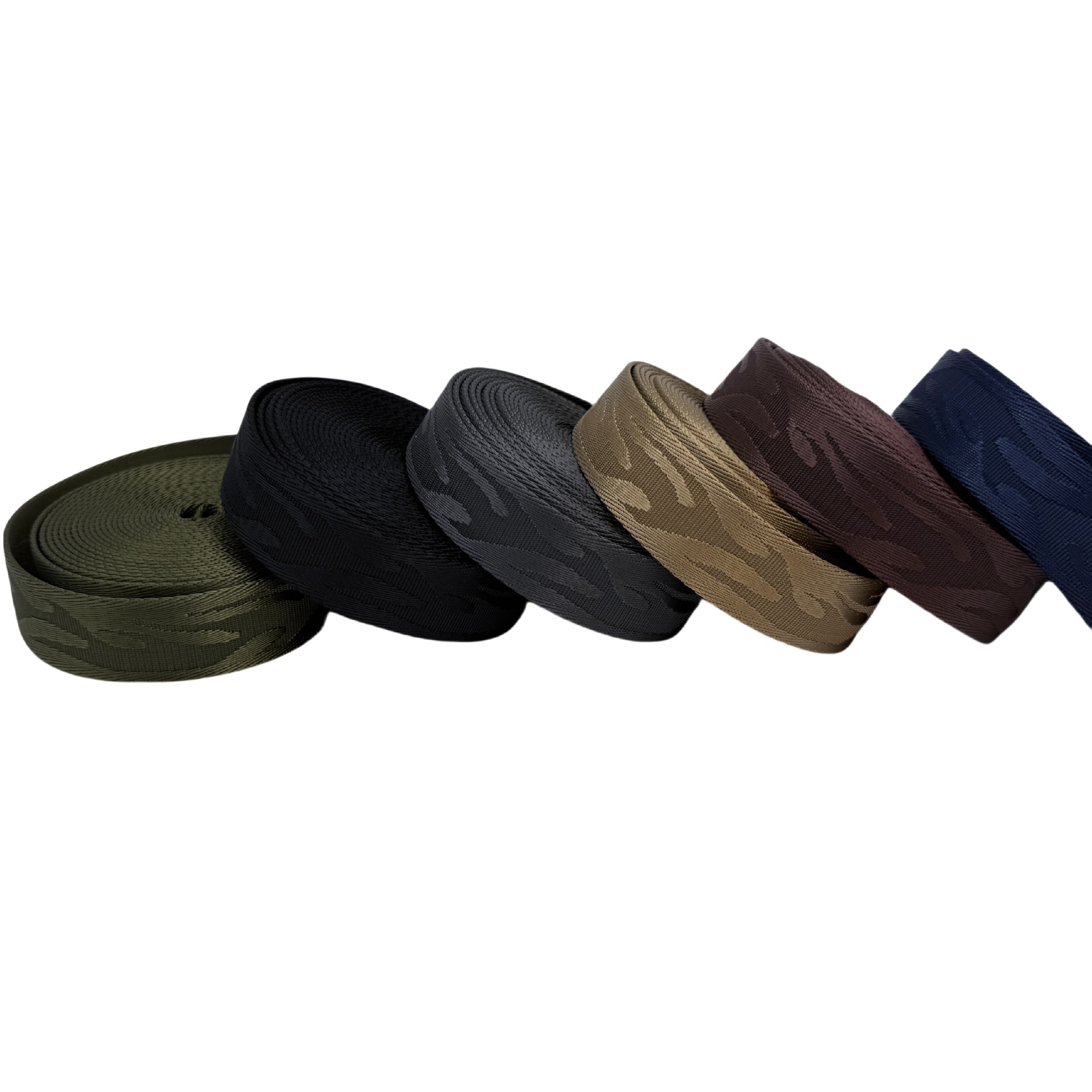 3.8cm wide imitation nylon thickened wear-resistant imitation nylon jacquard webbing, bag shoulder straps, webbing, DIY handcrafted accessories, clothing belts, home textile fabric decoration accessories Item Picture