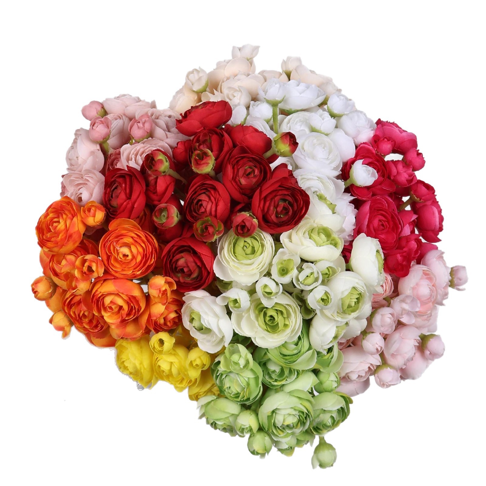 迷你露莲花露莲把束仿真花小茶玫花束假高级感家居装饰花婚庆绢花白底实物图