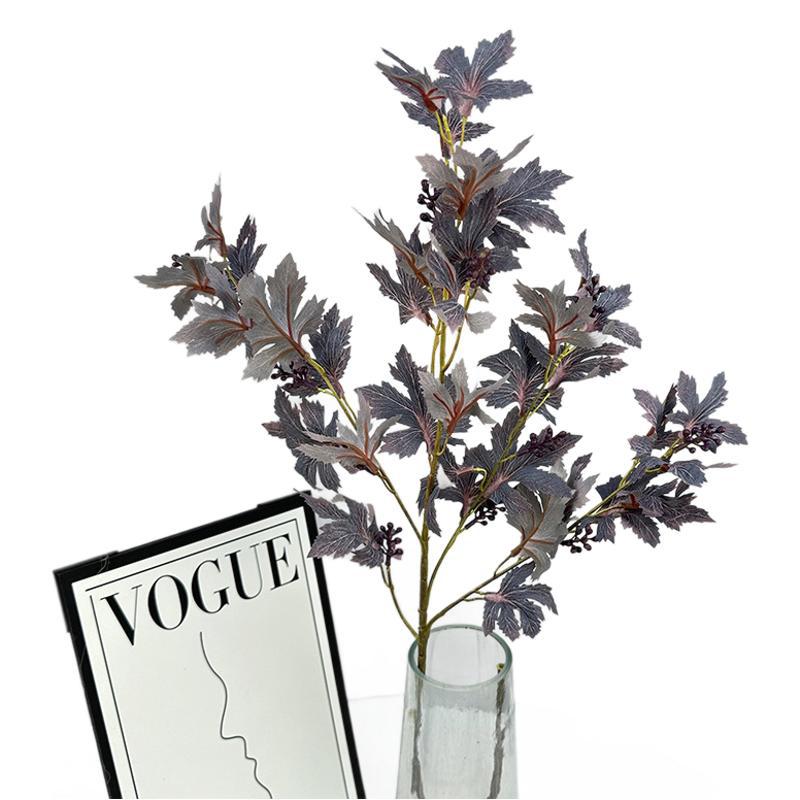 Simulated fruit-bearing longevity leaf forest Monet garden flower, wedding home flower decoration, wedding scene, flower hotel Item Picture