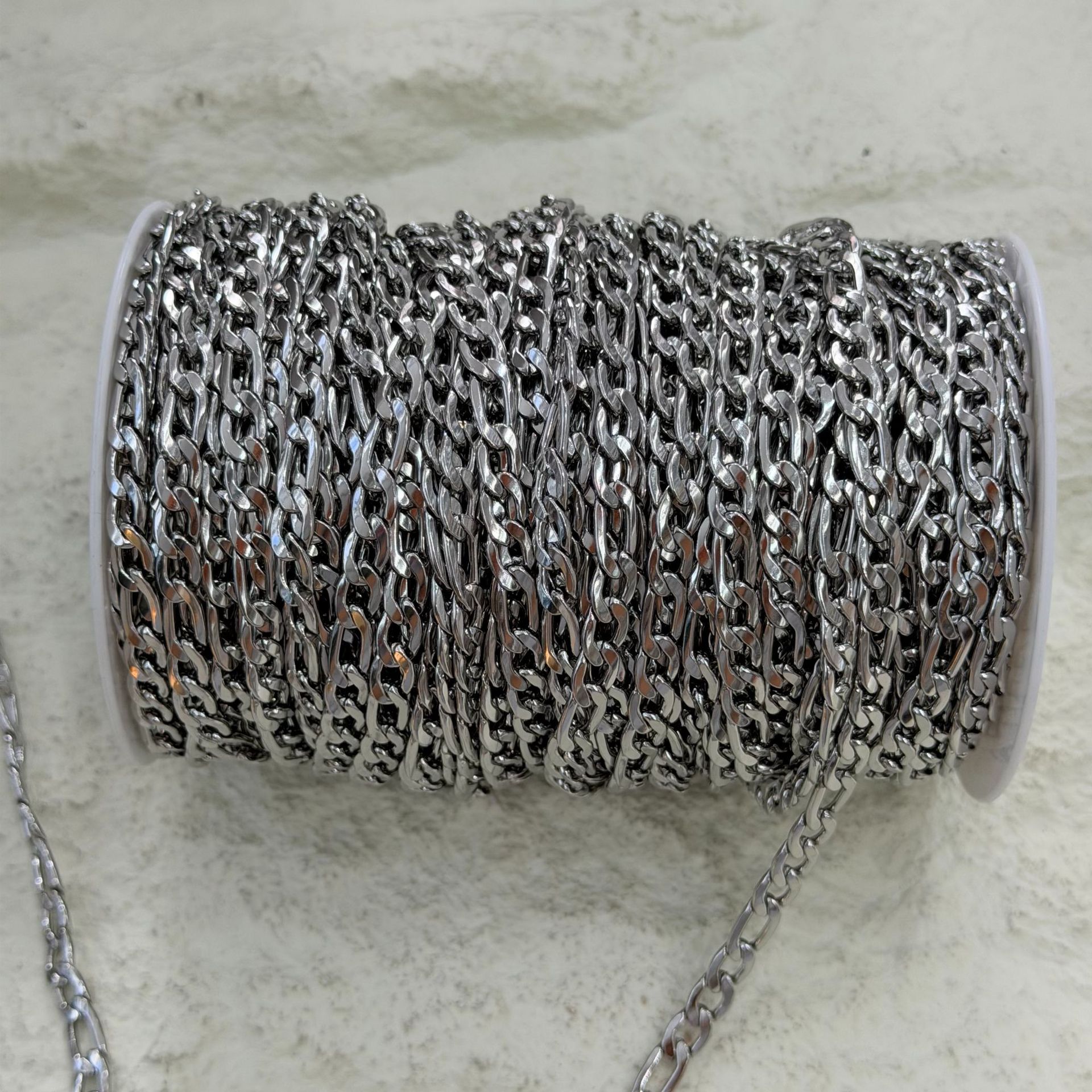 NK3:1 stainless steel jewelry chain diy accessories, roll necklaces, bracelets, bare chains wholesale details Picture