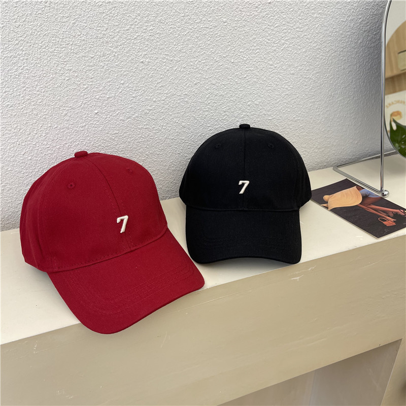 Korean-style large-head, deep-top baseball cap for women, large, deep, long-brimmed baseball cap, wide-brimmed cap to show off face, small cap trendy details Picture