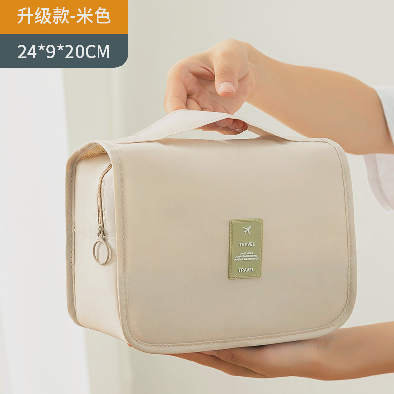 Small-sized portable Korean minimalist and girlish toiletry bag, large-capacity men's makeup bag, hook bag