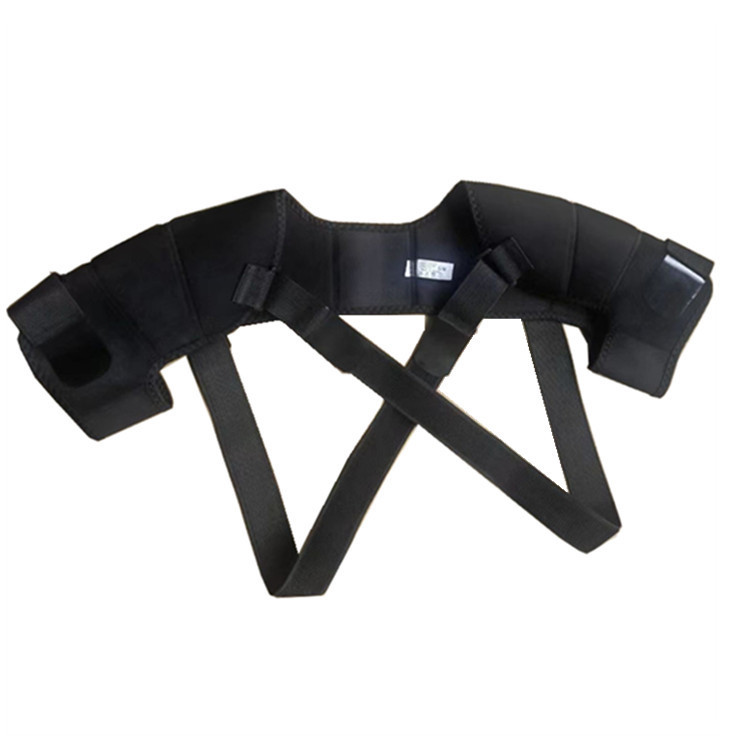 Cross-Border Sports Double Shoulder Guard Straps, Double Shoulder Straps, Bidirectional Adjustable Pressure Breathable Protective Back Straps, Cross Shoulder Straps Item Picture