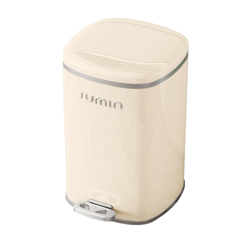 High-end and light luxury trash can, large household foot pedal with lid, plastic storage bin for living room, kitchen, bedroom and bathroom Item Picture