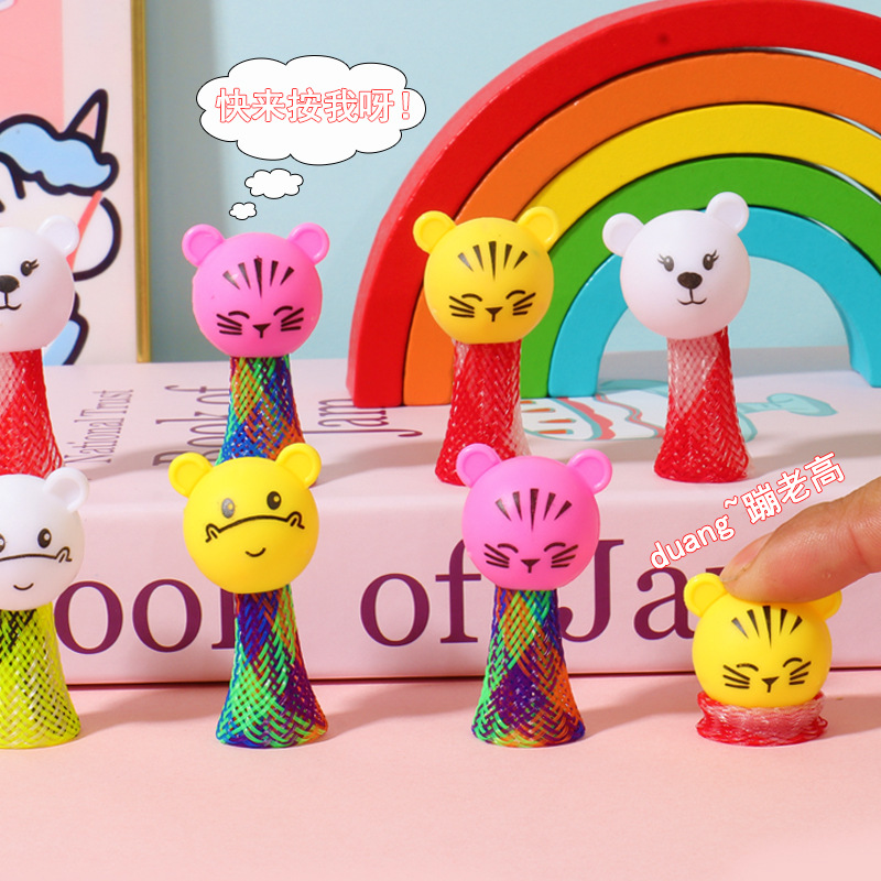 New mini cartoon bouncing elves are creative, novel and cute cartoon bouncing elves children's toy batch Specification image