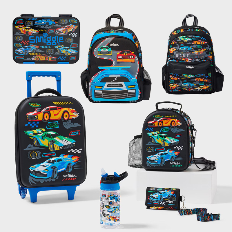 Australian smiggle schoolbag, cartoon-shaped backpack for primary school students, kindergarten name card backpack, handle bag