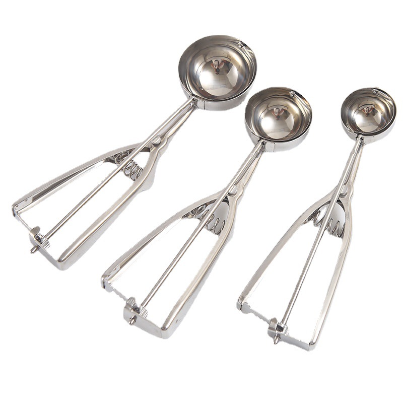 Wholesale stainless steel ice cream spoons, ice cream spoons, Popsicle spoons, ice cream scoop spoons and scoop tools in stock Item Picture