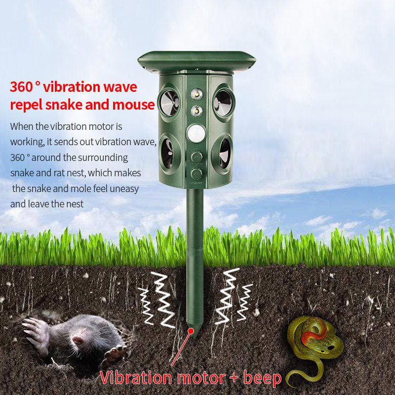 New cross-border rat repellent, ultrasonic outdoor solar ground-penetrating snake repellent, animal repellent and bird repellent details Picture