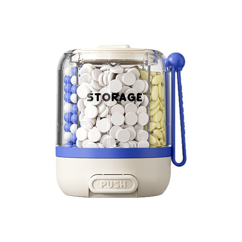 Portable medicine storage box, tablet dispensing box, sealed large-capacity medicine box, portable dispensing, mini for seven days a week Item Picture